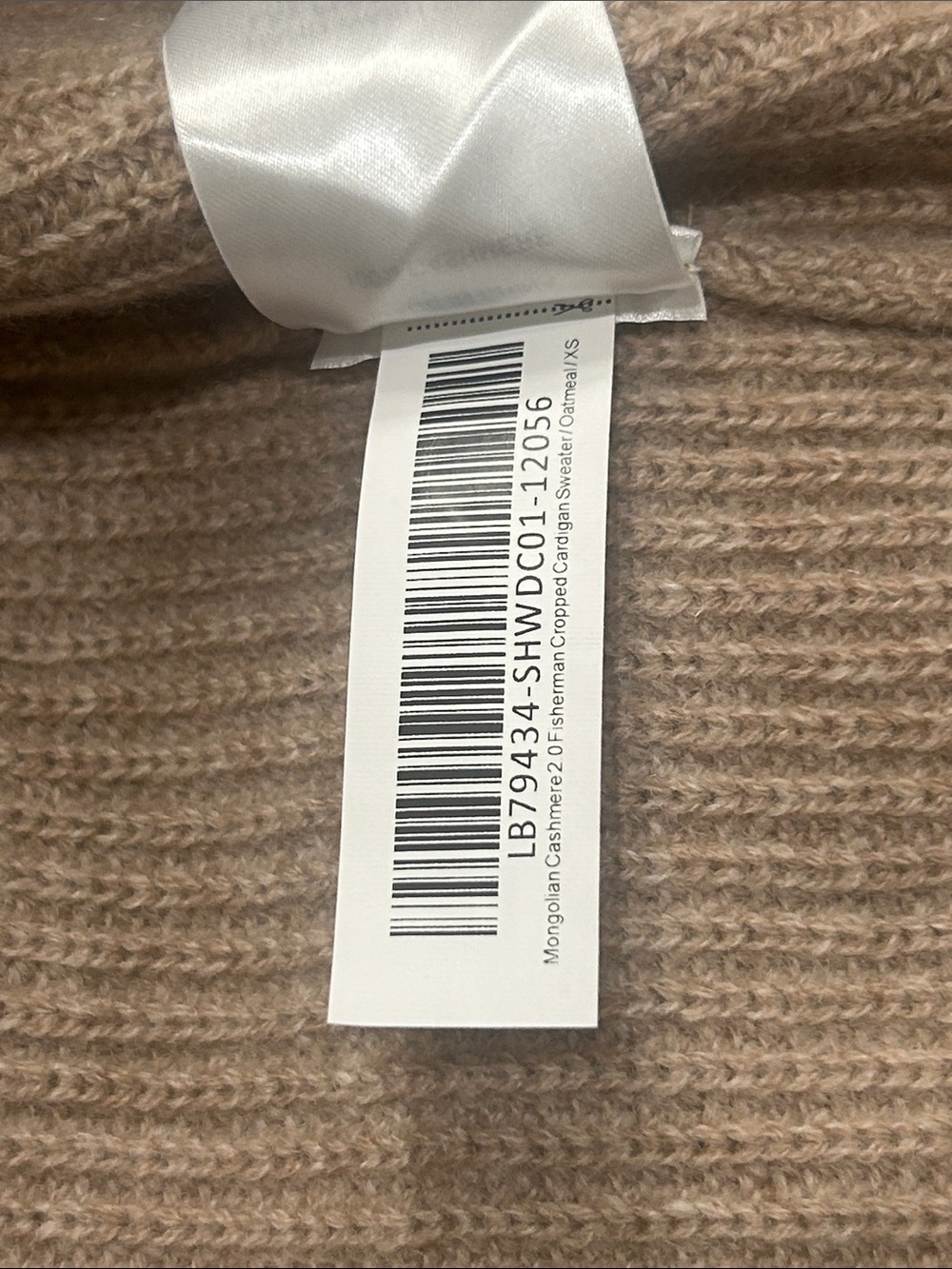 Quince Cashmere Fisherman Boxy Cropped Cardigan Sweater Oversized XS Button Fron - Picture 11 of 13